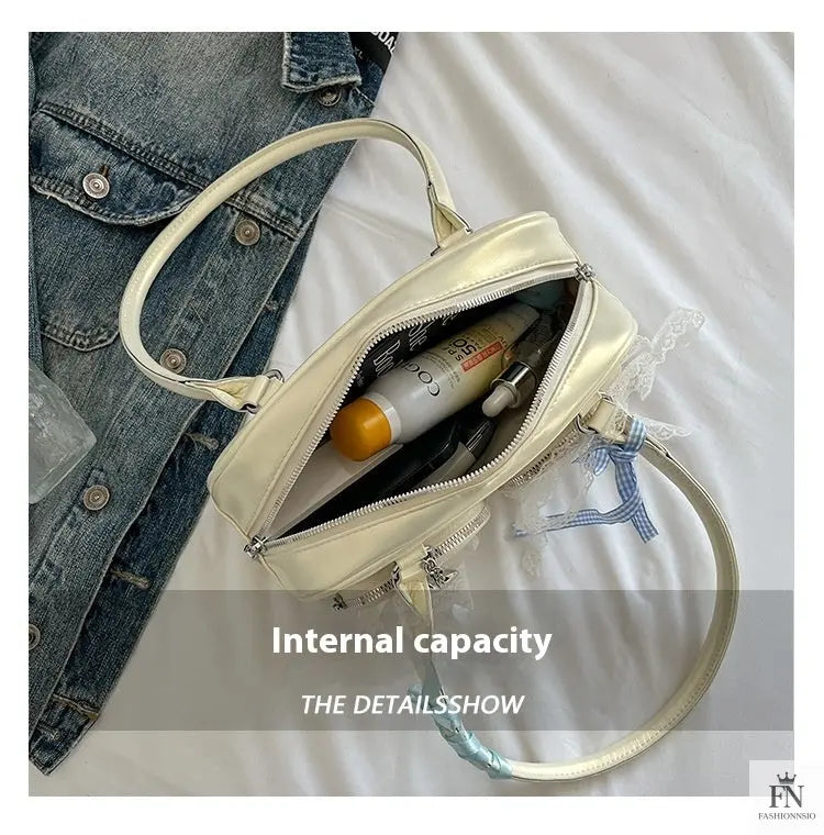 Multi Ribbon Bow Shoulder Bags - Bow Handbag - Fashionnsio