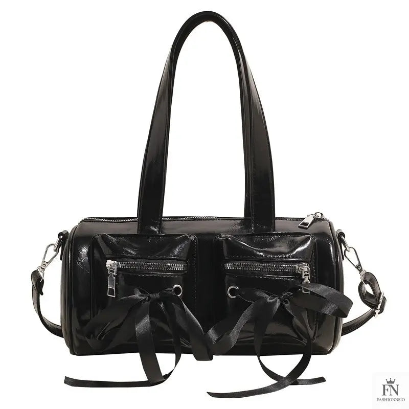 Multi-pocket Ribbon Bow Shoulder Bags - Fashionnsio