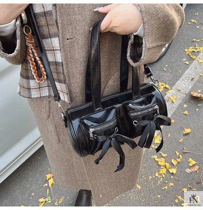 Multi-pocket Ribbon Bow Shoulder Bags - Fashionnsio