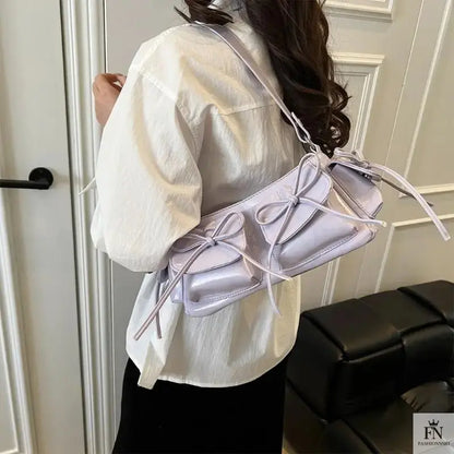 Multi-pocket Tassel Bow Bags - Fashionnsio