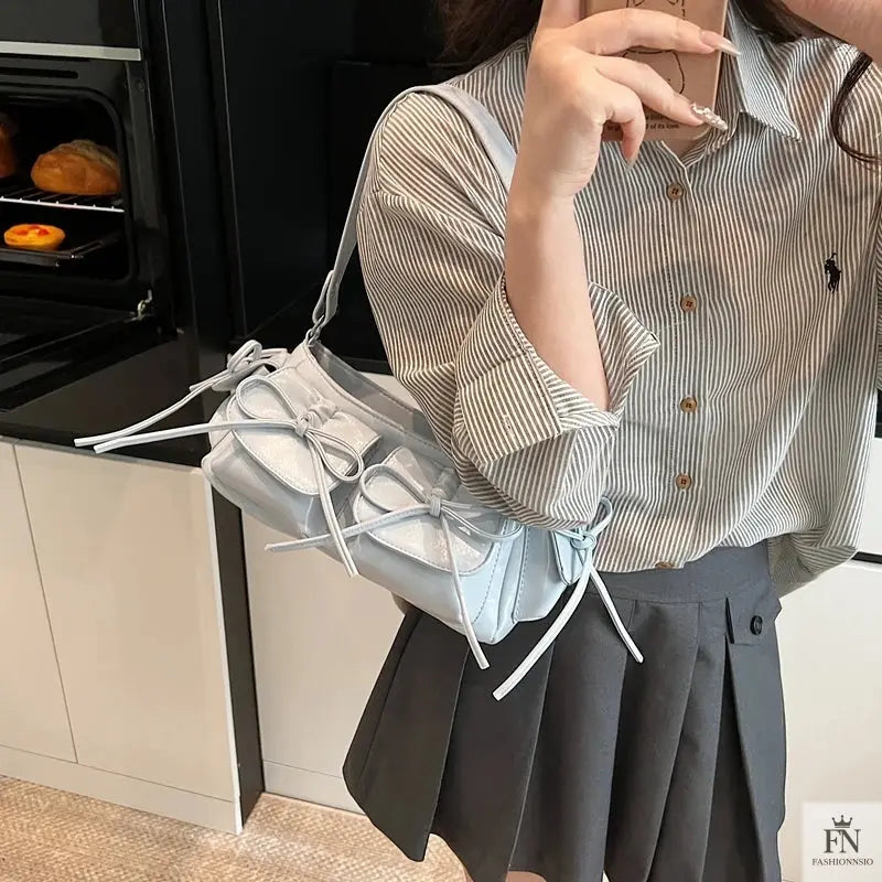 Multi-pocket Tassel Bow Bags - Fashionnsio