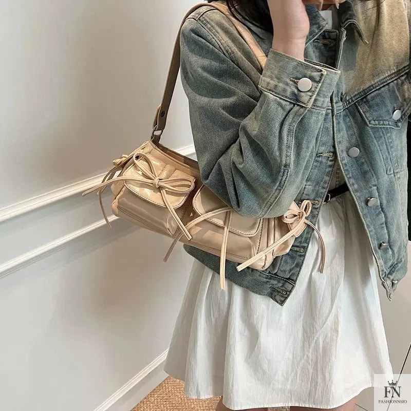 Multi-pocket Tassel Bow Bags - Fashionnsio