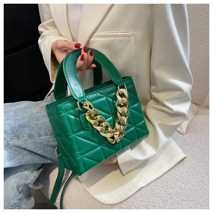 Rhombus Chain Tote Handbags