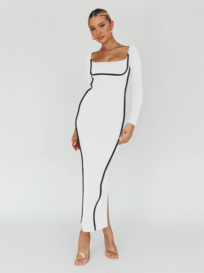 Bodycon Back Slit Evening Dress