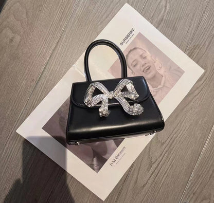 Diamond Shiny Bow Handbags/Sling Bags