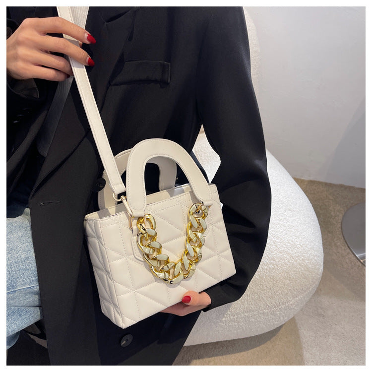 Rhombus Chain Tote Handbags