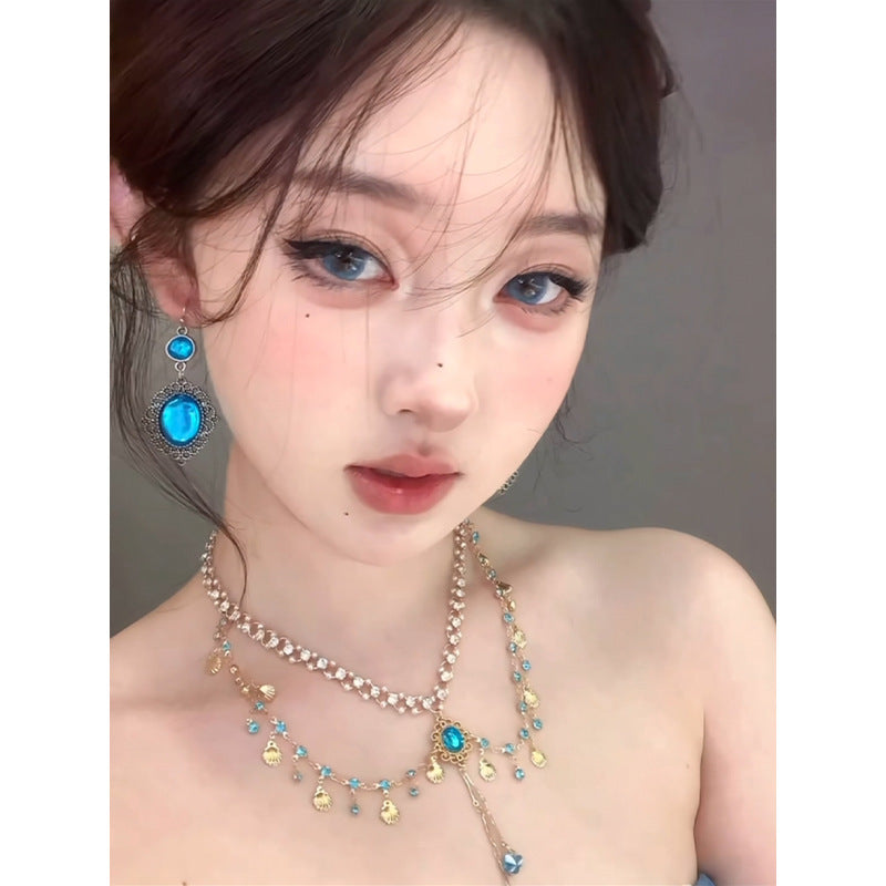 Multi Layer Crystal Necklace - Fashionnsio