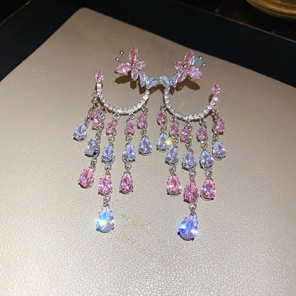 Blushing Grace Diamond Earrings - Fashionnsio