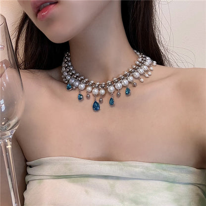 Victorian Cascade Pearl Necklace