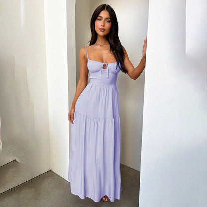 Sling Backless Maxi Dress