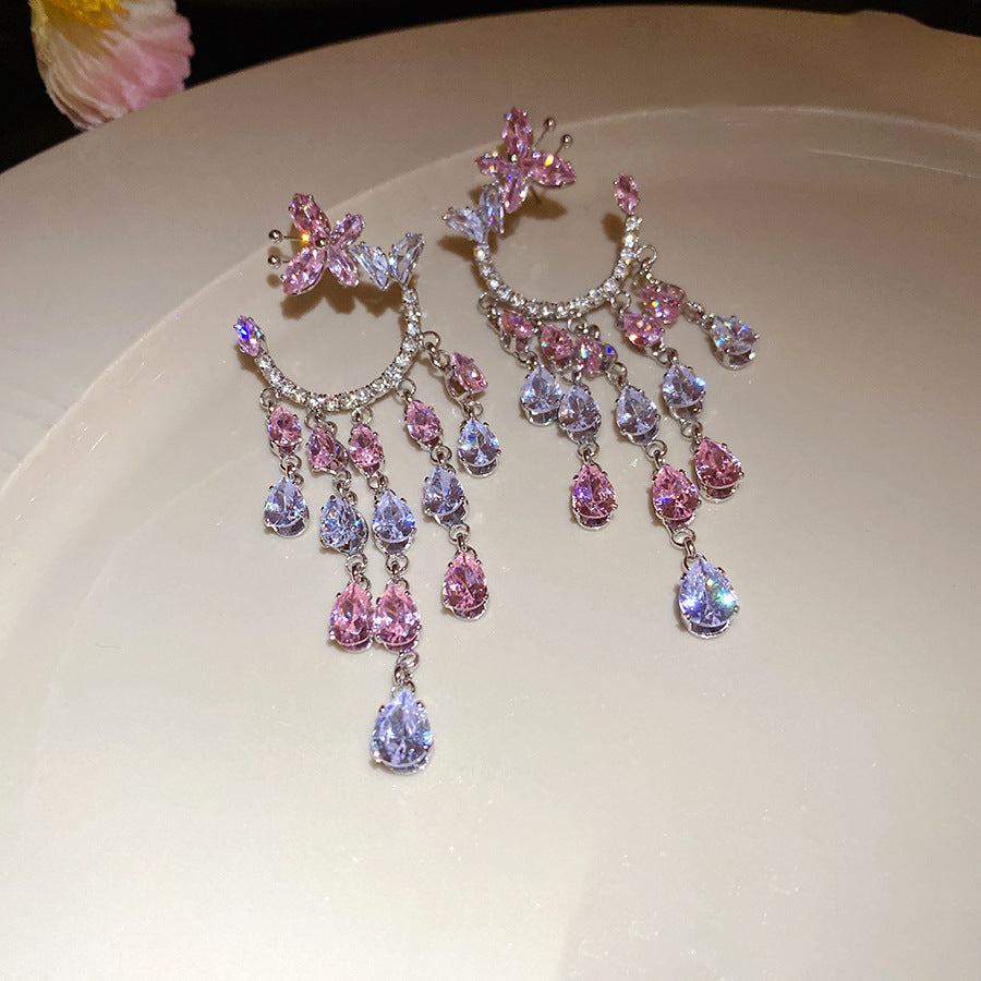 Blushing Grace Diamond Earrings - Fashionnsio