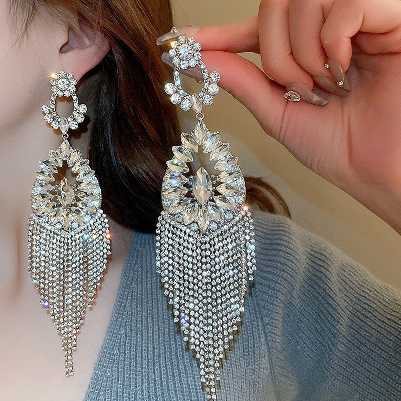 Waterfall Drop Long Earrings - Fashionnsio