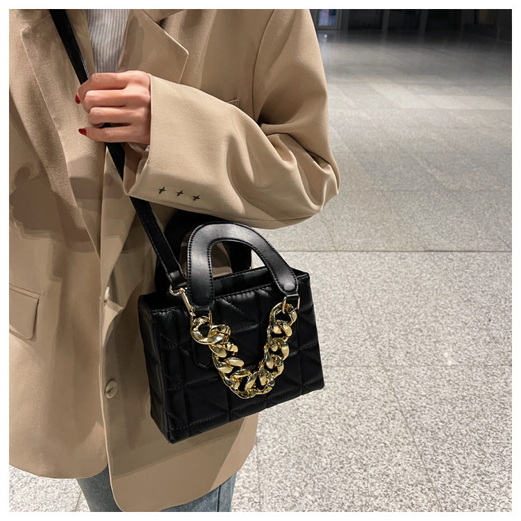 Rhombus Chain Tote Handbags