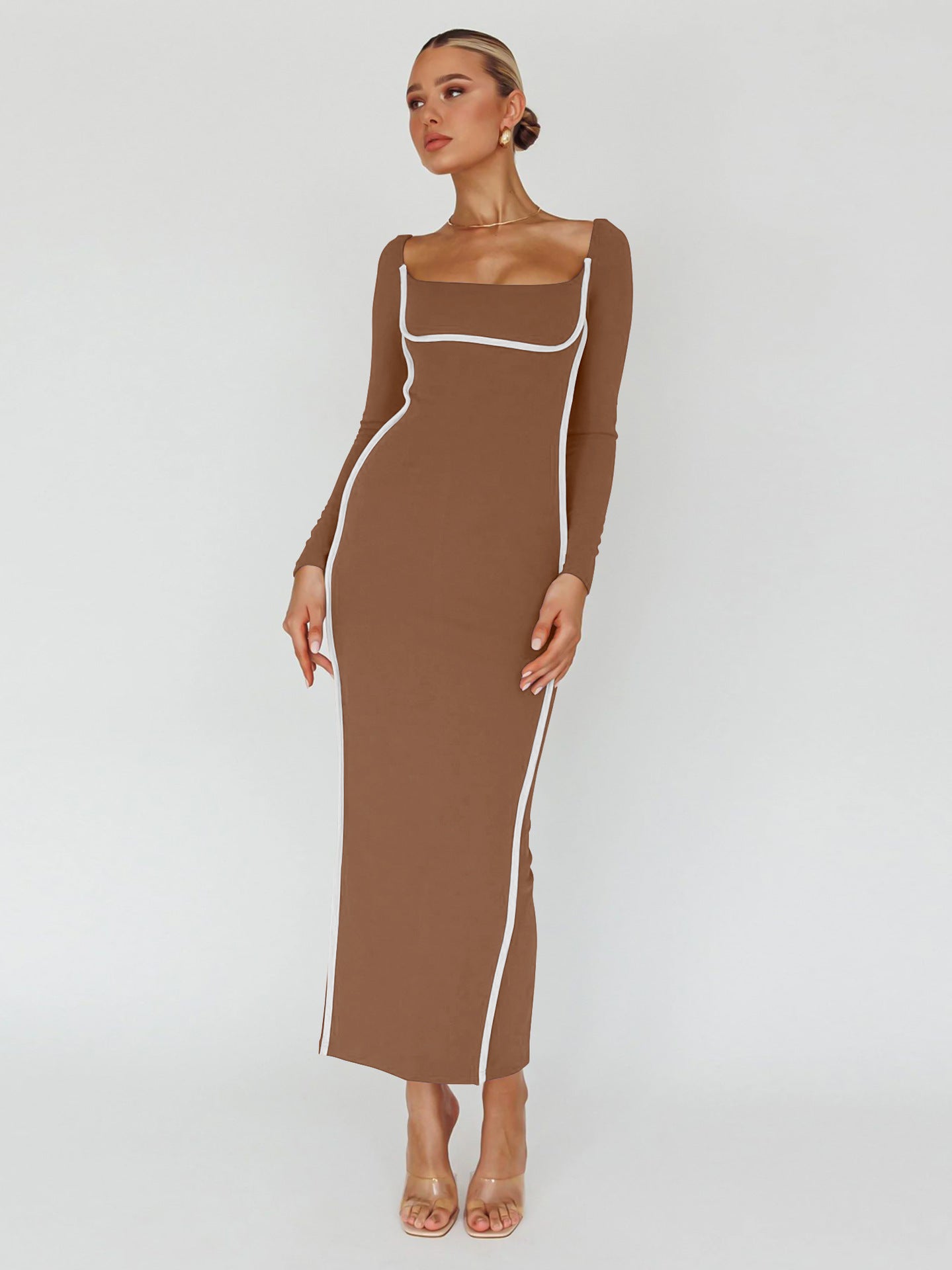 Bodycon Back Slit Evening Dress