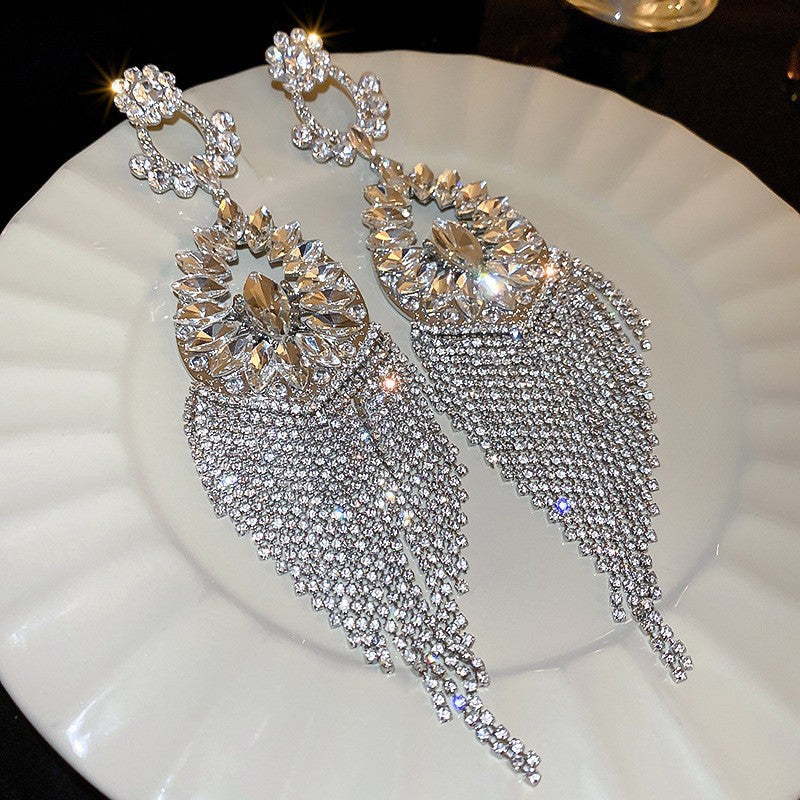 Waterfall Drop Long Earrings - Fashionnsio