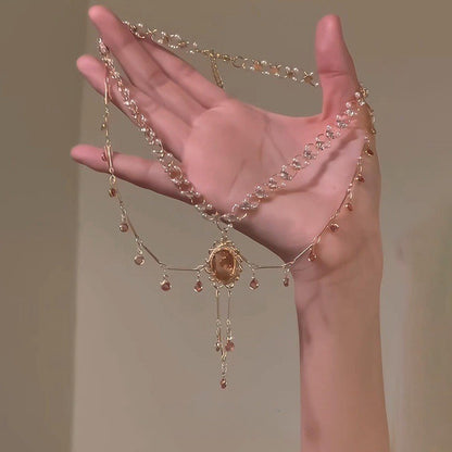 Multi Layer Crystal Necklace - Fashionnsio