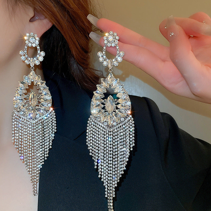 Waterfall Drop Long Earrings - Fashionnsio