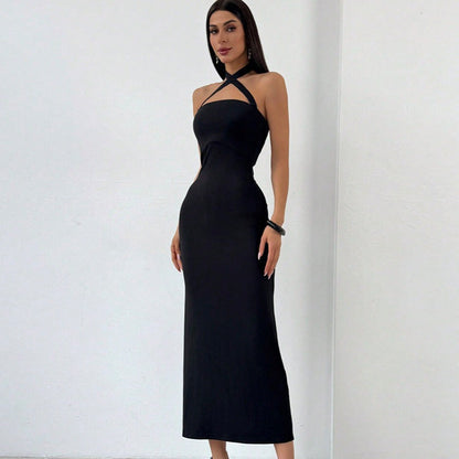 Criss Cross Bodycon Long Dress