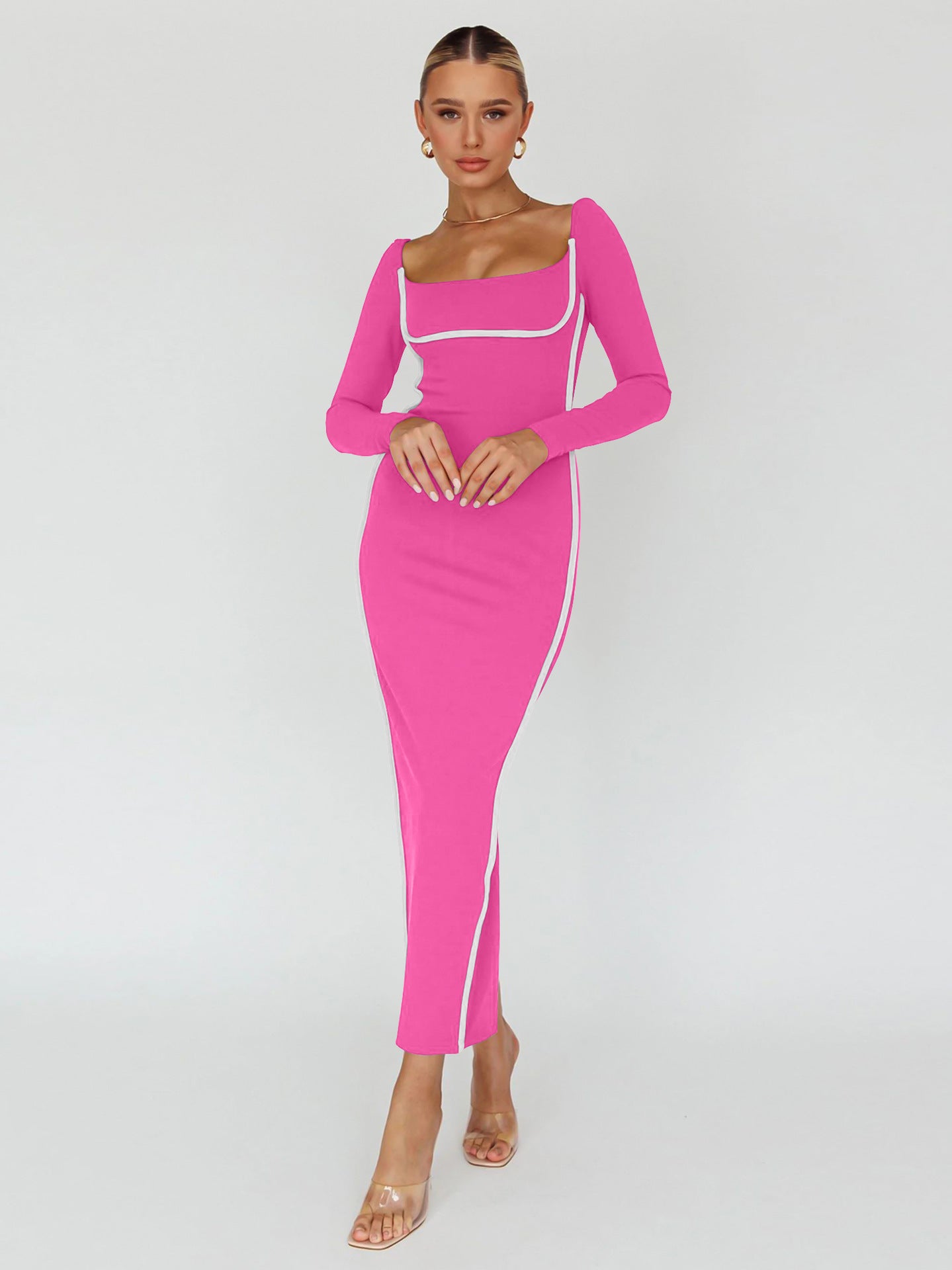 Bodycon Back Slit Evening Dress