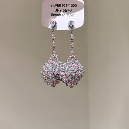 Rhinestone Dangle Earrings - Fashionnsio