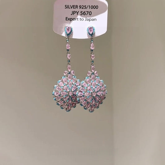 Rhinestone Dangle Earrings - Fashionnsio