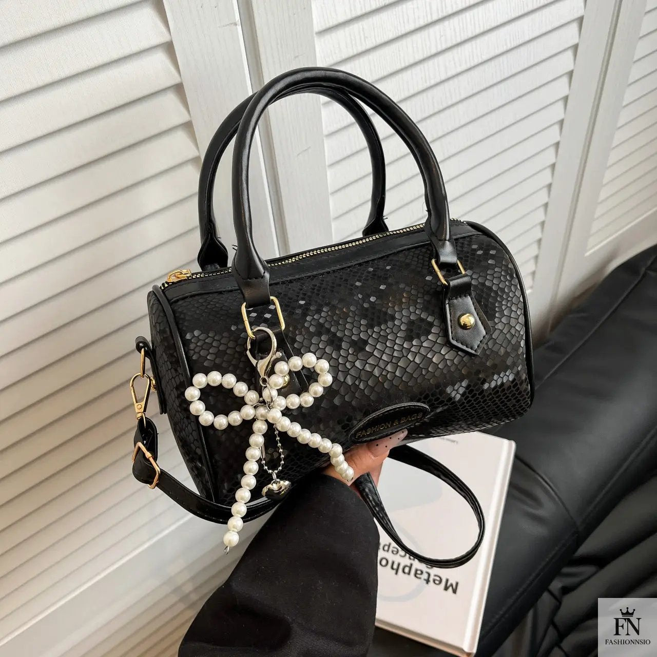 Pearl Bow Pillow Handbags - Fashionnsio