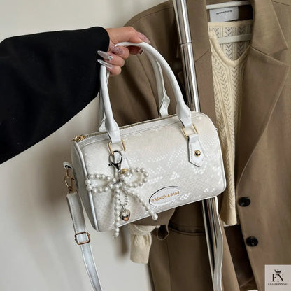 Pearl Bow Pillow Handbags - Fashionnsio