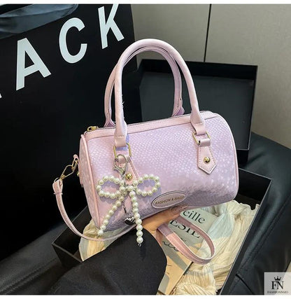 Pearl Bow Pillow Handbags - Fashionnsio