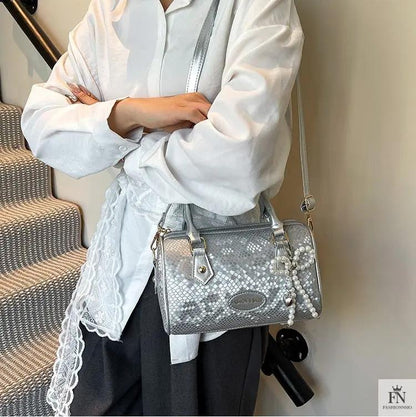 Pearl Bow Pillow Handbags - Fashionnsio