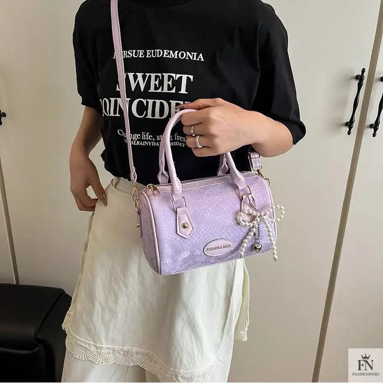Pearl Bow Pillow Handbags - Fashionnsio