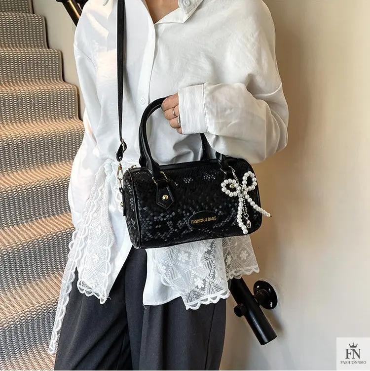 Pearl Bow Pillow Handbags - Fashionnsio