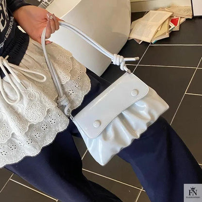 Pleated Underarm Shoulder Bags - Fashionnsio