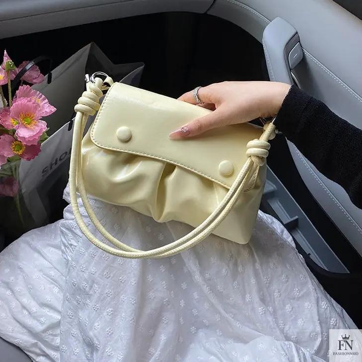 Pleated Underarm Shoulder Bags - Fashionnsio