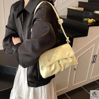 Pleated Underarm Shoulder Bags - Fashionnsio