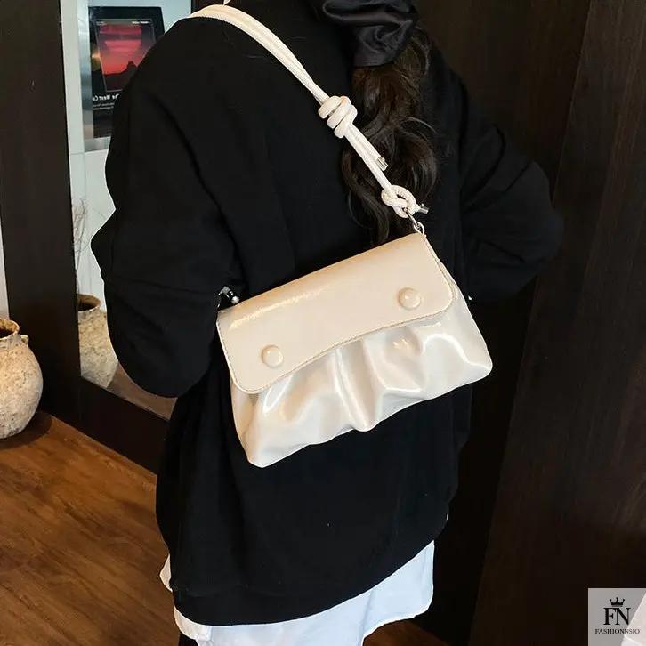 Pleated Underarm Shoulder Bags - Fashionnsio