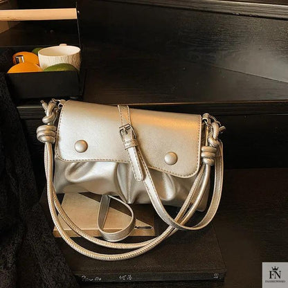 Pleated Underarm Shoulder Bags - Fashionnsio