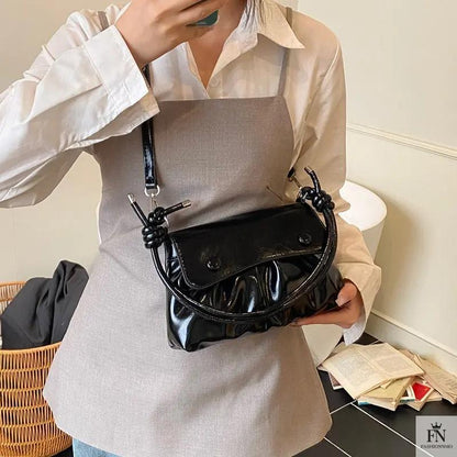 Pleated Underarm Shoulder Bags - Fashionnsio