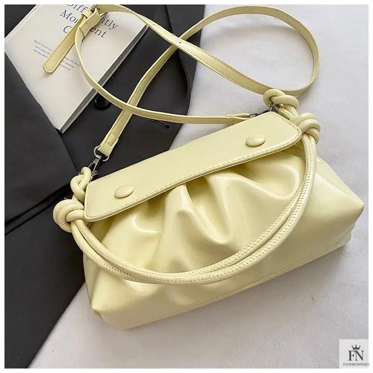 Pleated Underarm Shoulder Bags - Fashionnsio