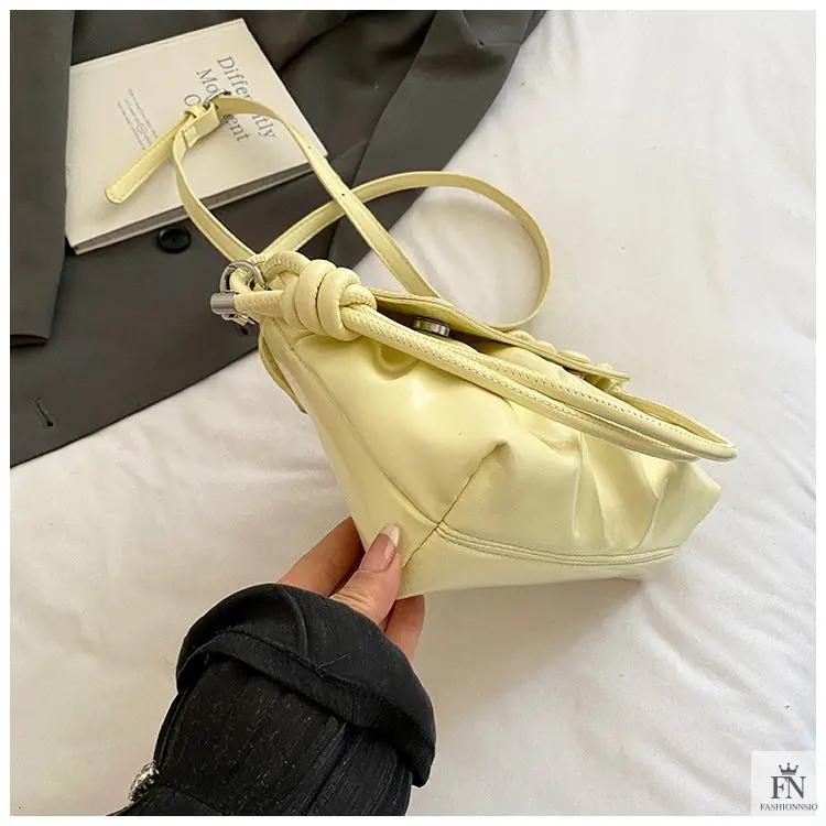 Pleated Underarm Shoulder Bags - Fashionnsio