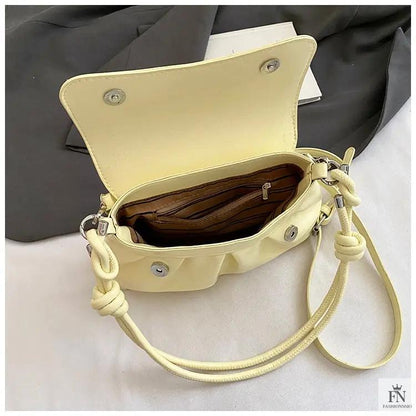 Pleated Underarm Shoulder Bags - Fashionnsio