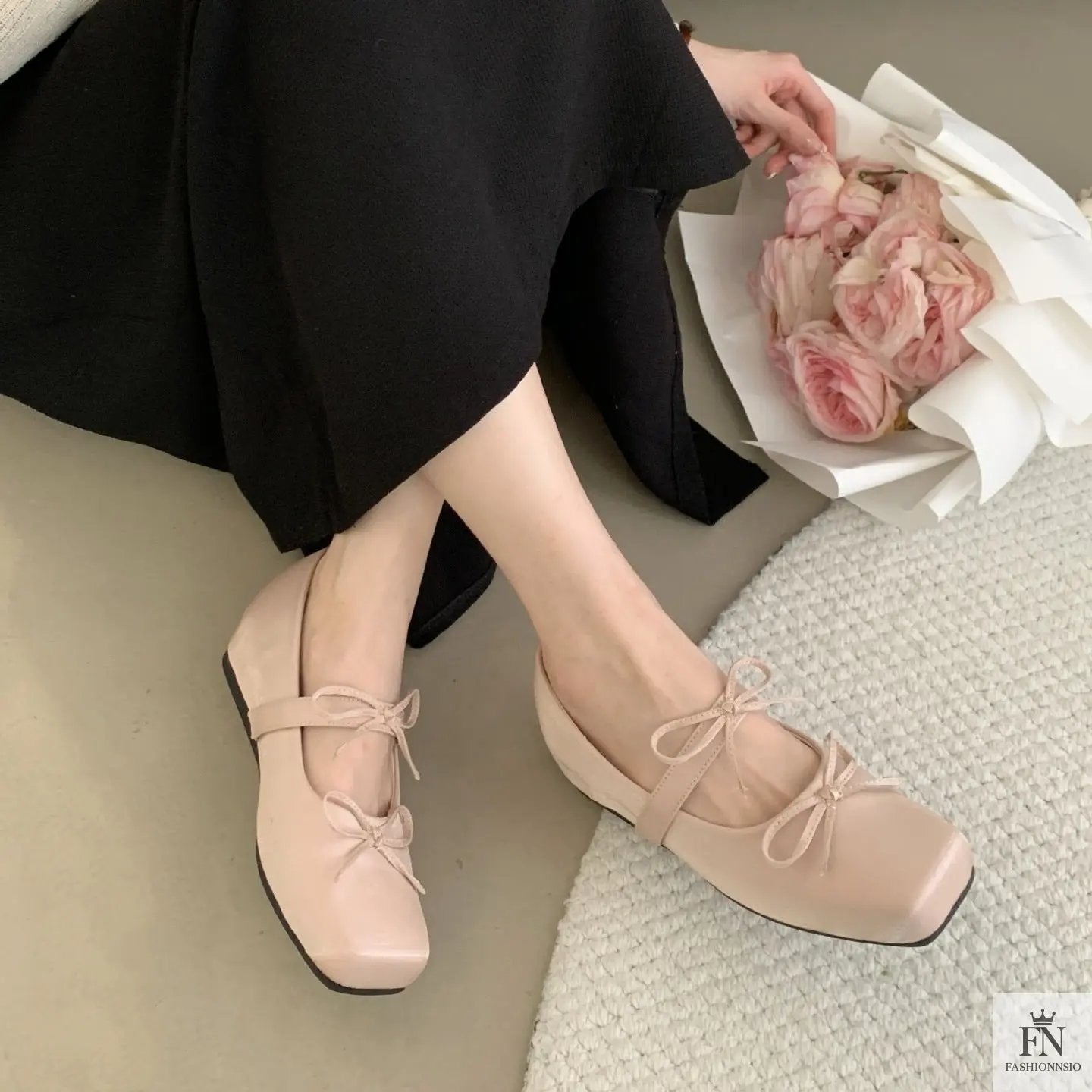 Princess Ballet Bow Flats - Fashionnsio