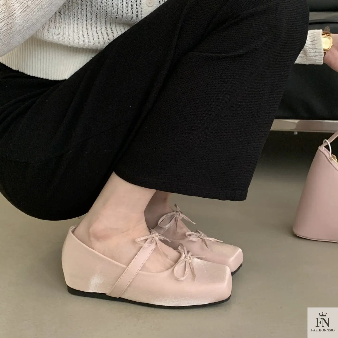Princess Ballet Bow Flats - Fashionnsio