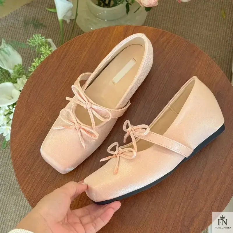 Princess Ballet Bow Flats - Fashionnsio