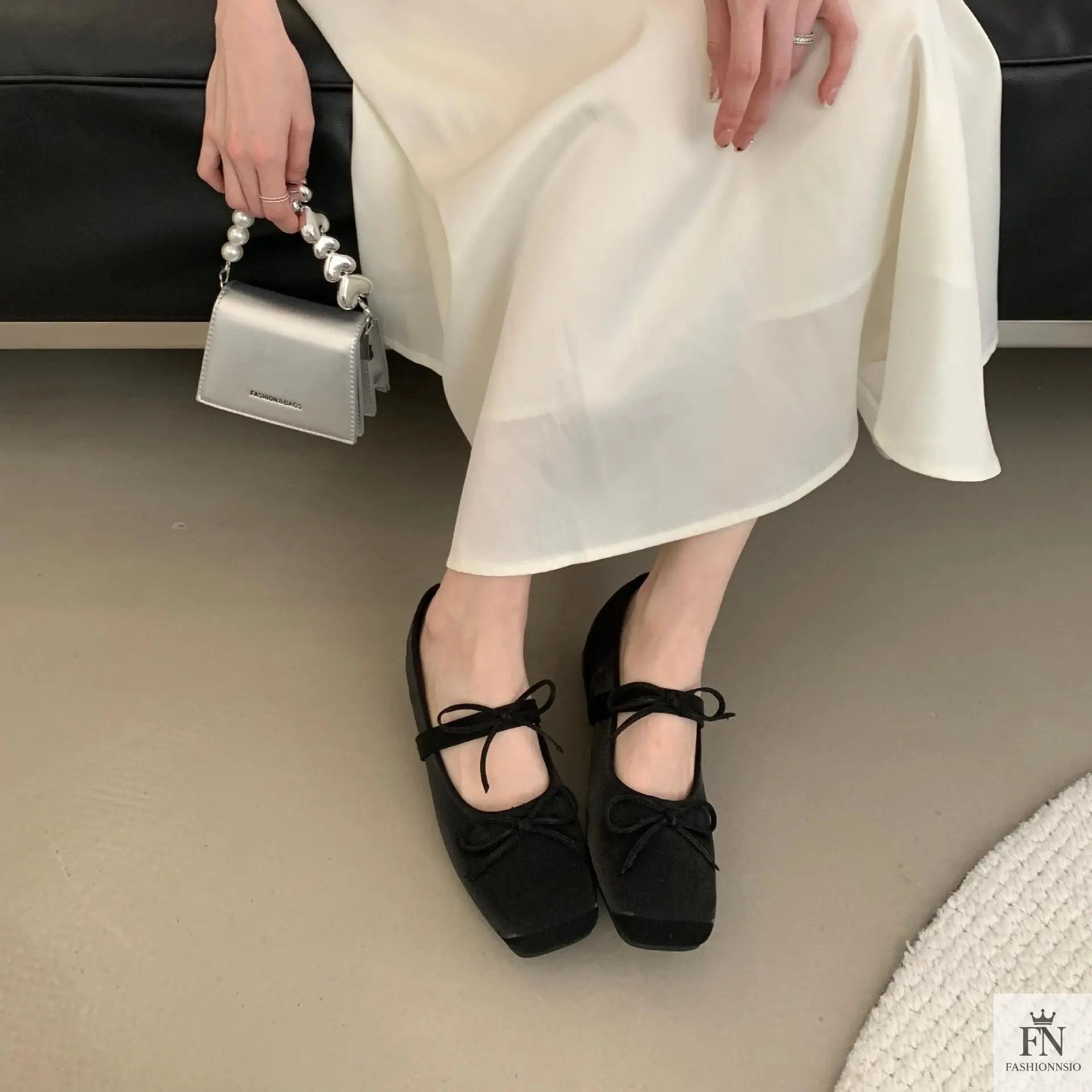 Princess Ballet Bow Flats - Fashionnsio