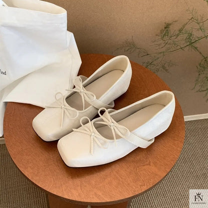 Princess Ballet Bow Flats - Fashionnsio