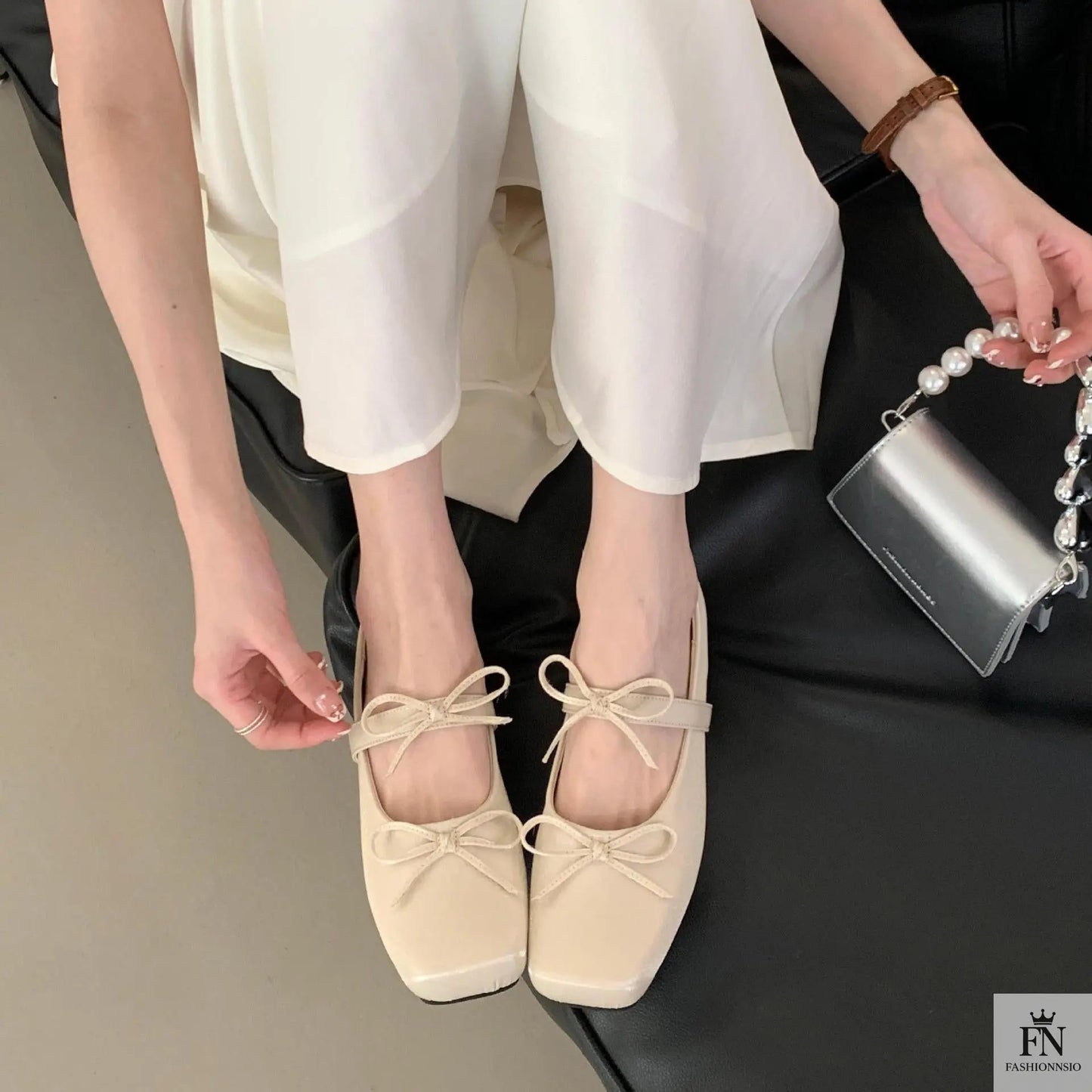 Princess Ballet Bow Flats - Fashionnsio