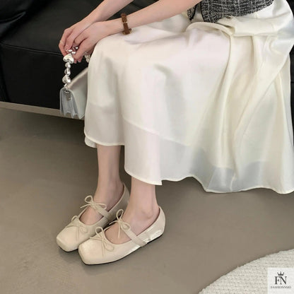 Princess Ballet Bow Flats - Fashionnsio