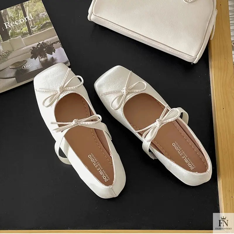 Princess Bow Ballet Flats - Fashionnsio