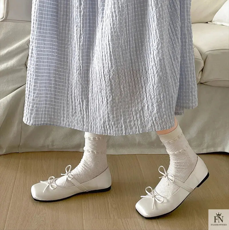 Princess Bow Ballet Flats - Fashionnsio