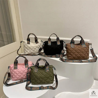 Quilted Padded Crossbody/Tote Bags - Fashionnsio